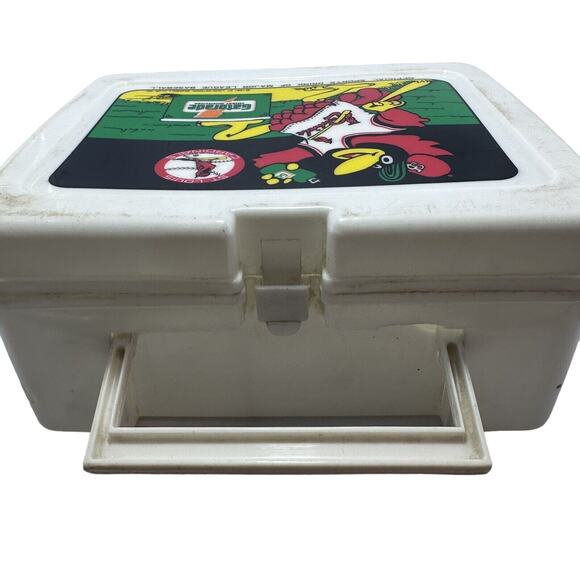 St Louis Cardinals Gatorade‎ Fred Bird Plastic Lunch Box Vintage 1991 USED MLB - Picture 6 of 8